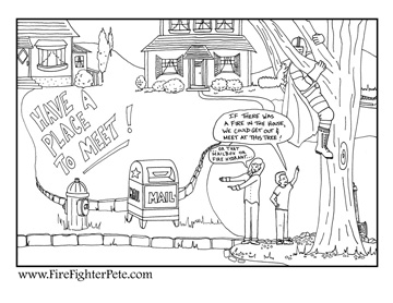 Sample Coloring Sheet - "Exit Sign"